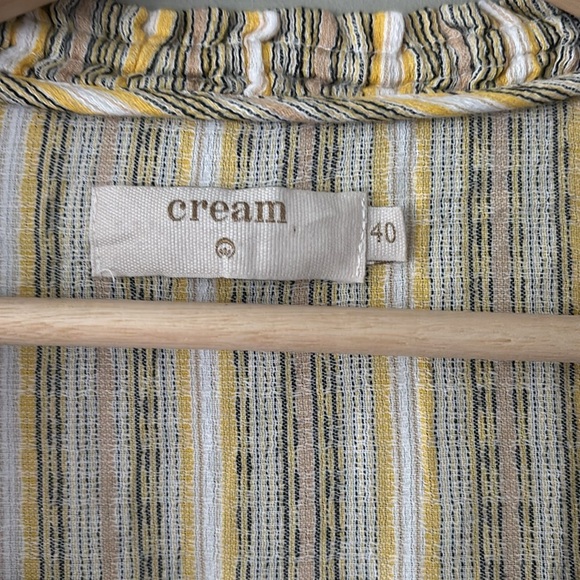 Cream Tassel Striped Dress – Size 40 (US M) - Picture 5 of 7